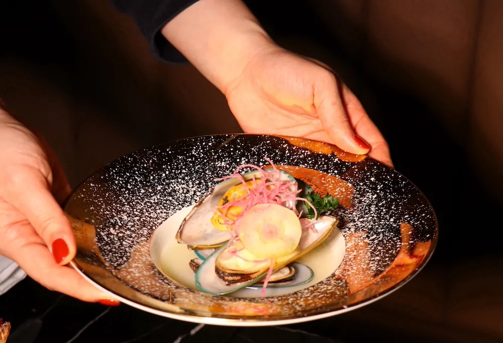 A plated dish at Akatuki Covent Garden
