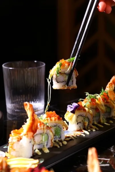 Sushi before the theatre in Covent Garden